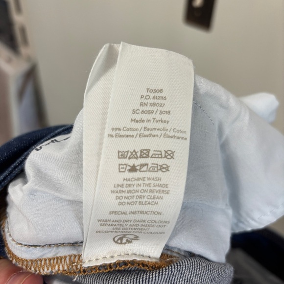 Boden The Camberwell cropped High Rise Wide Leg Jeans Size 14 - Picture 11 of 12